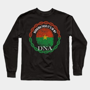 Burkina Faso Its In My DNA - Gift for Burkinabe From Burkina Faso Long Sleeve T-Shirt